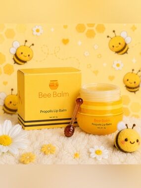 Bee Balm Propolis Lip Balm 5g Honey Moisturizing Overnight Lip Mask Sealed